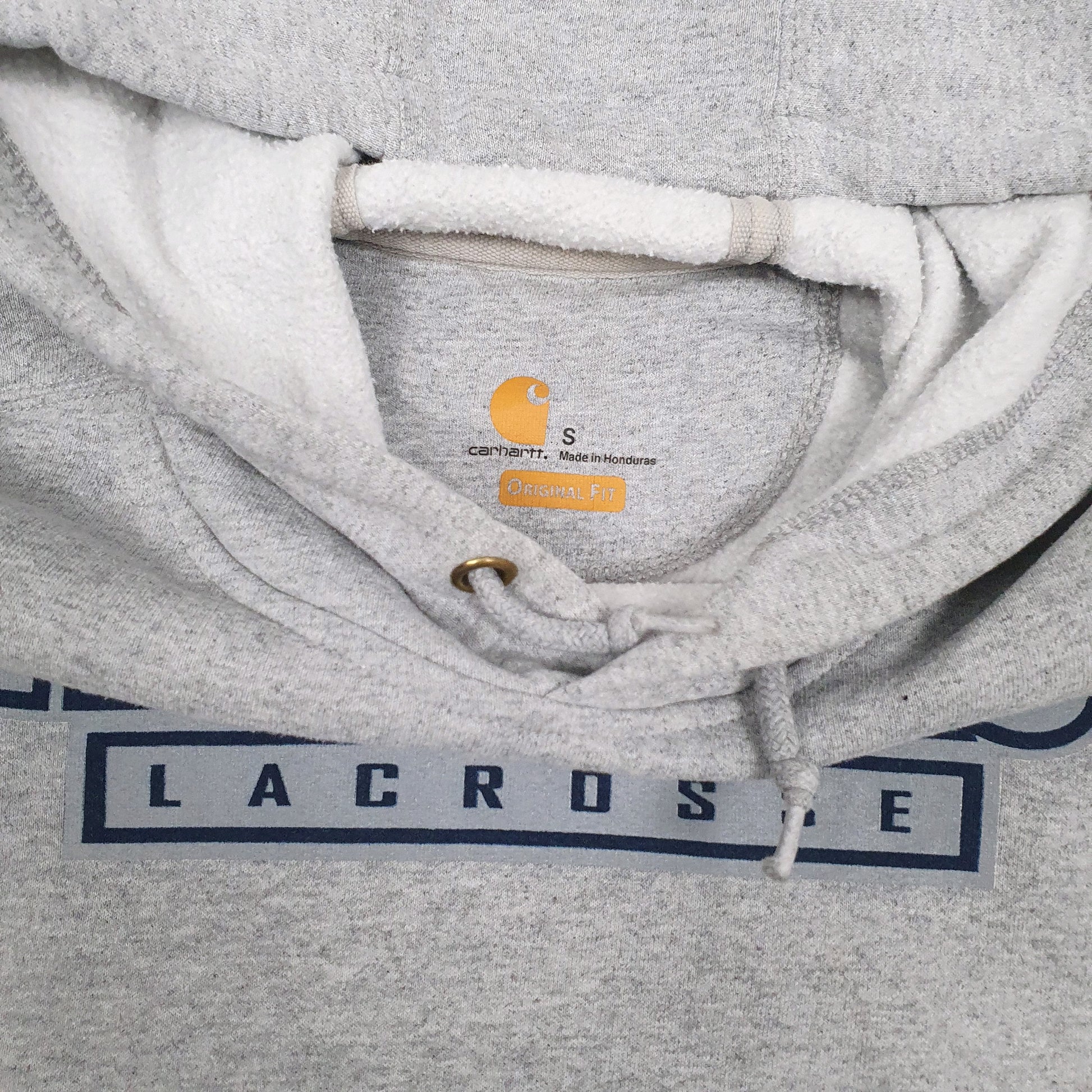 Mens Grey Carhartt Hammers Lacrosse Original Fit Hoodie Jumper