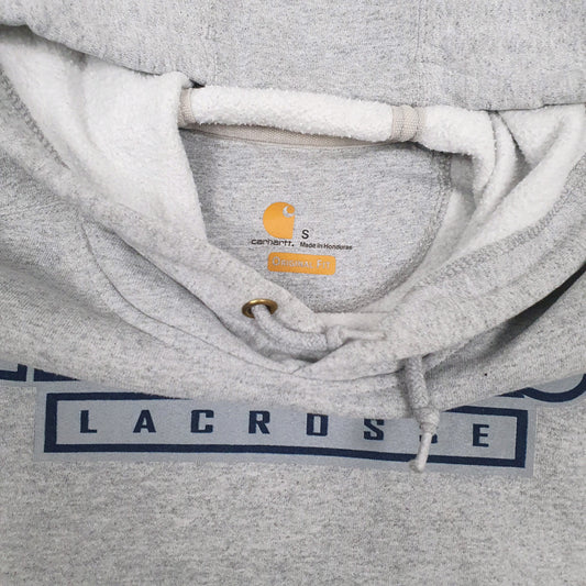 Mens Grey Carhartt Hammers Lacrosse Original Fit Hoodie Jumper