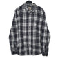 Mens Grey L.L.Bean Flannel Long Sleeve Shirt