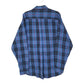 Mens Blue L.L.Bean Scotch Plaid Flannel  Shirt