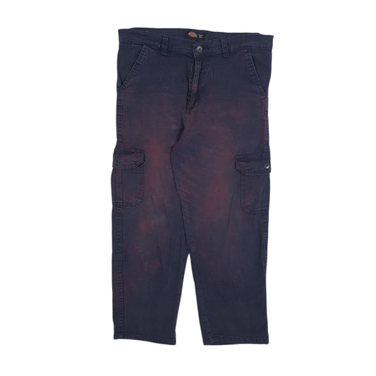 Mens Navy Dickies Workwear Cargo Trousers