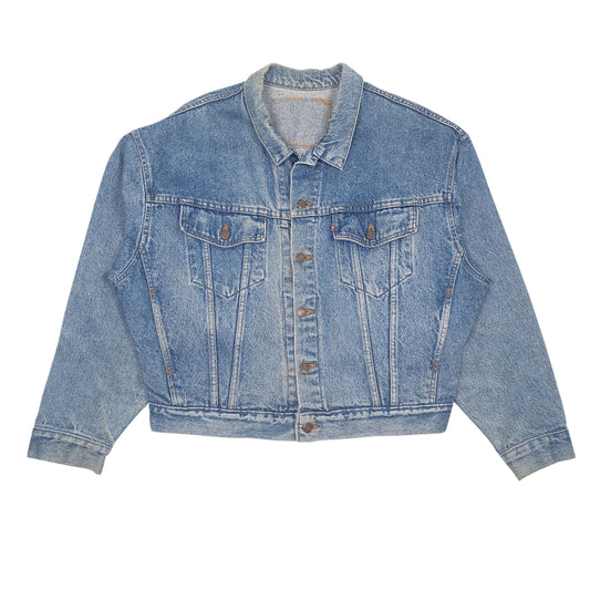 Mens Blue Levis Vintage 90s Type 3 Trucker  Coat