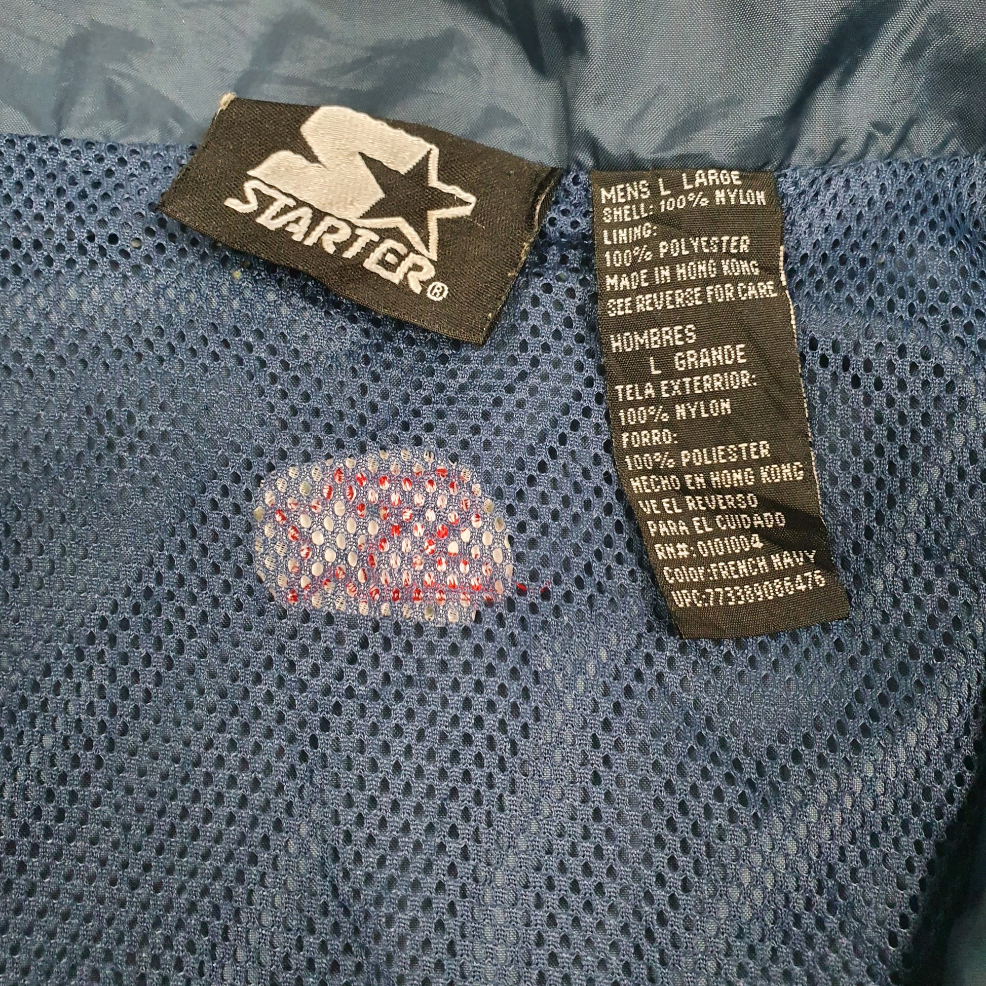 Mens Navy Starter   Coat