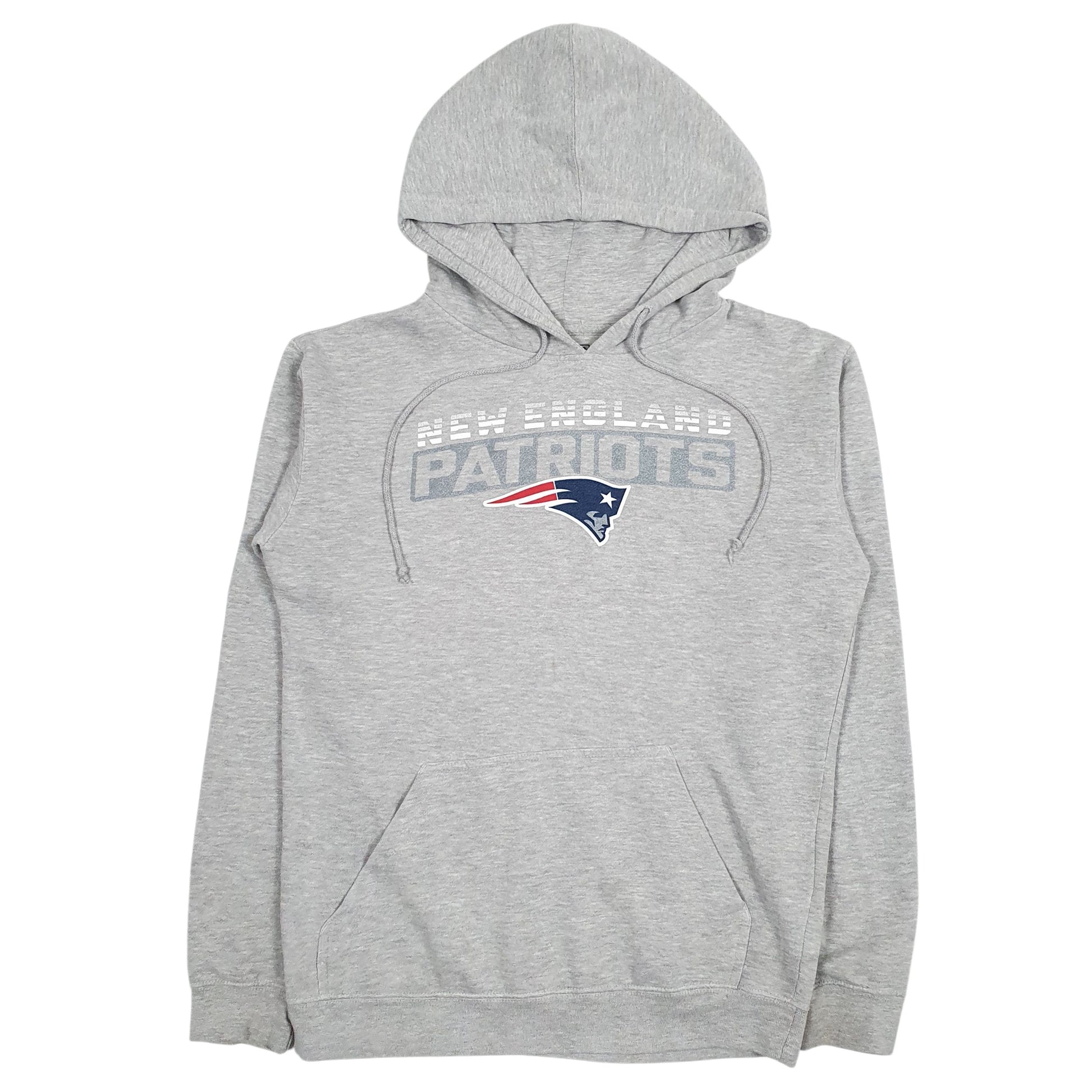 Mens Grey NFL New England Patriots Hoodie Jumper