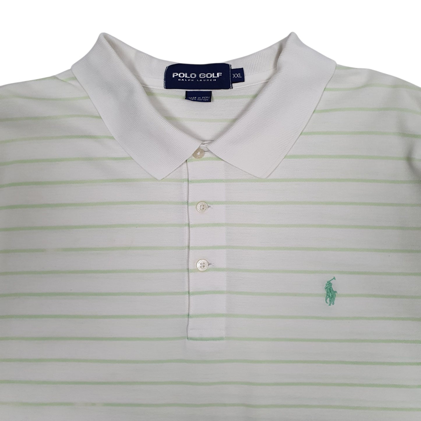 Mens White Polo Ralph Lauren Golf  Polo Shirt