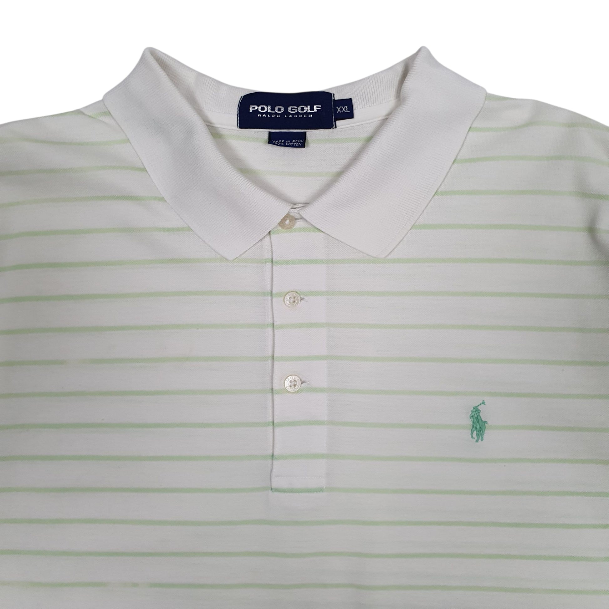 Mens White Polo Ralph Lauren Golf  Polo Shirt