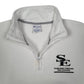 Mens White Champion Southeastern Oklahoma University Quarter Zip Jumper