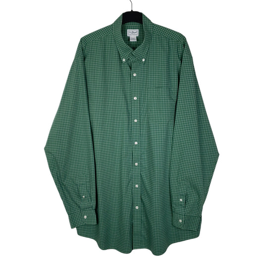 Mens Green L.L.Bean  Long Sleeve Shirt