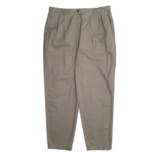 Womens Beige Ralph Lauren Double Pleated Chino Trousers