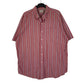 Mens Burgundy L.L.Bean Vintage 90s Short Sleeve Shirt