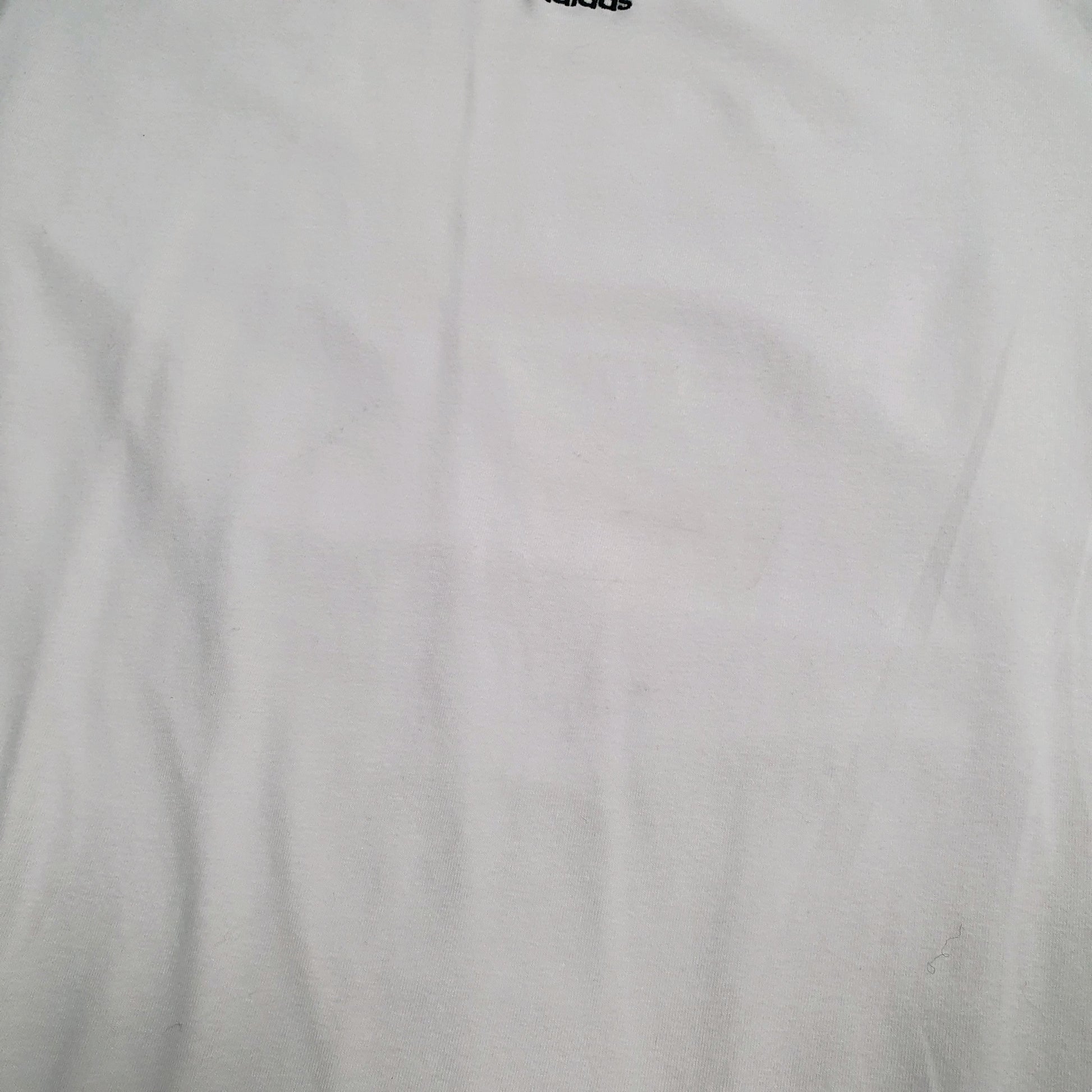 Womens White Adidas Lightweight Crewneck Jumper