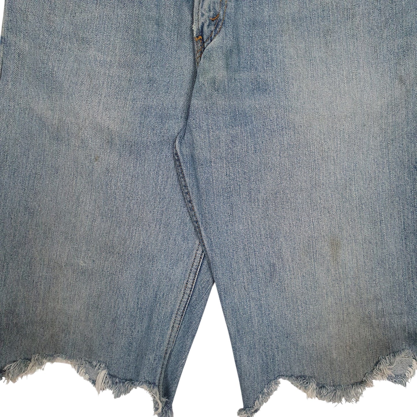 Mens Blue Levis Cut Off  Shorts
