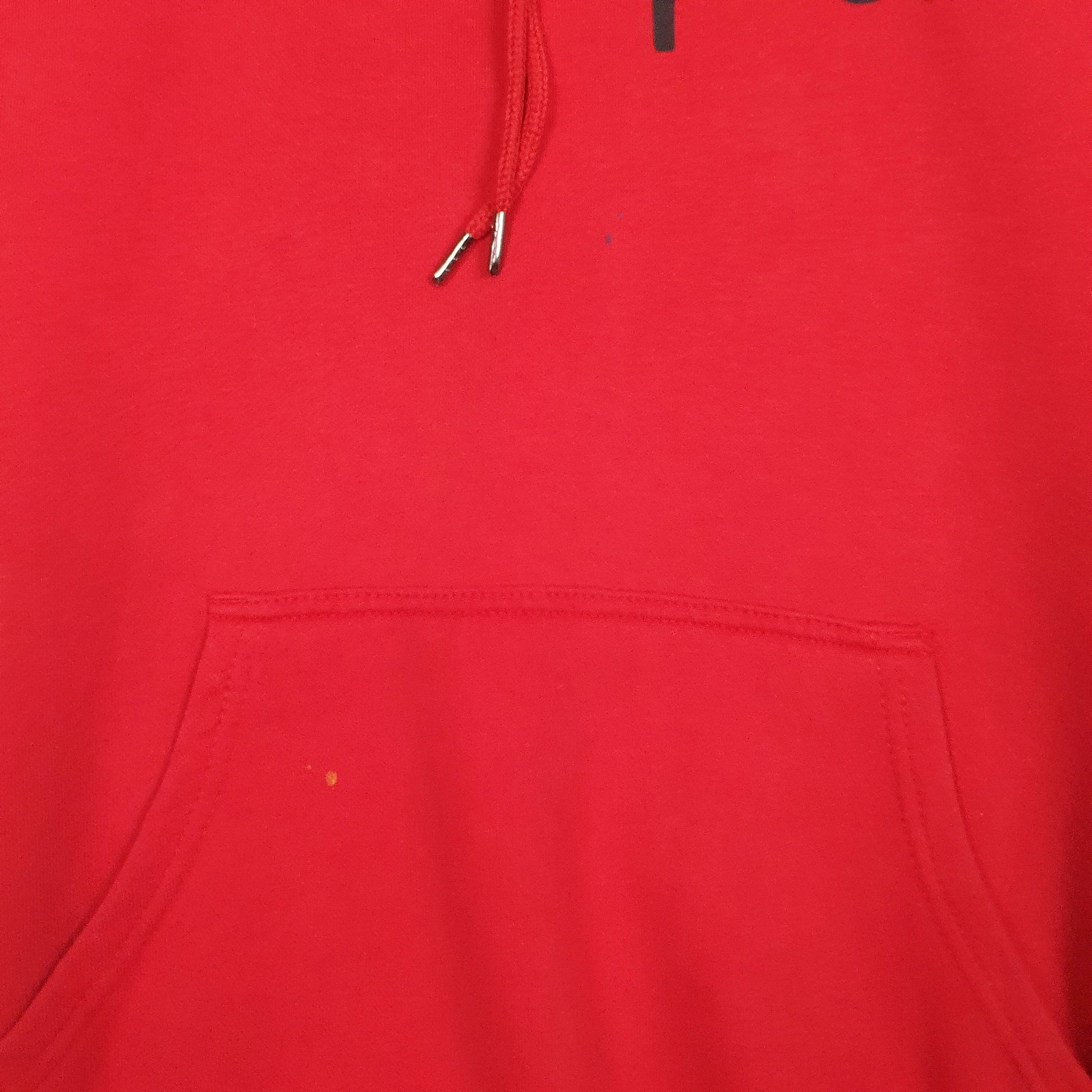 Mens Red Champion Spellout Hoodie Jumper