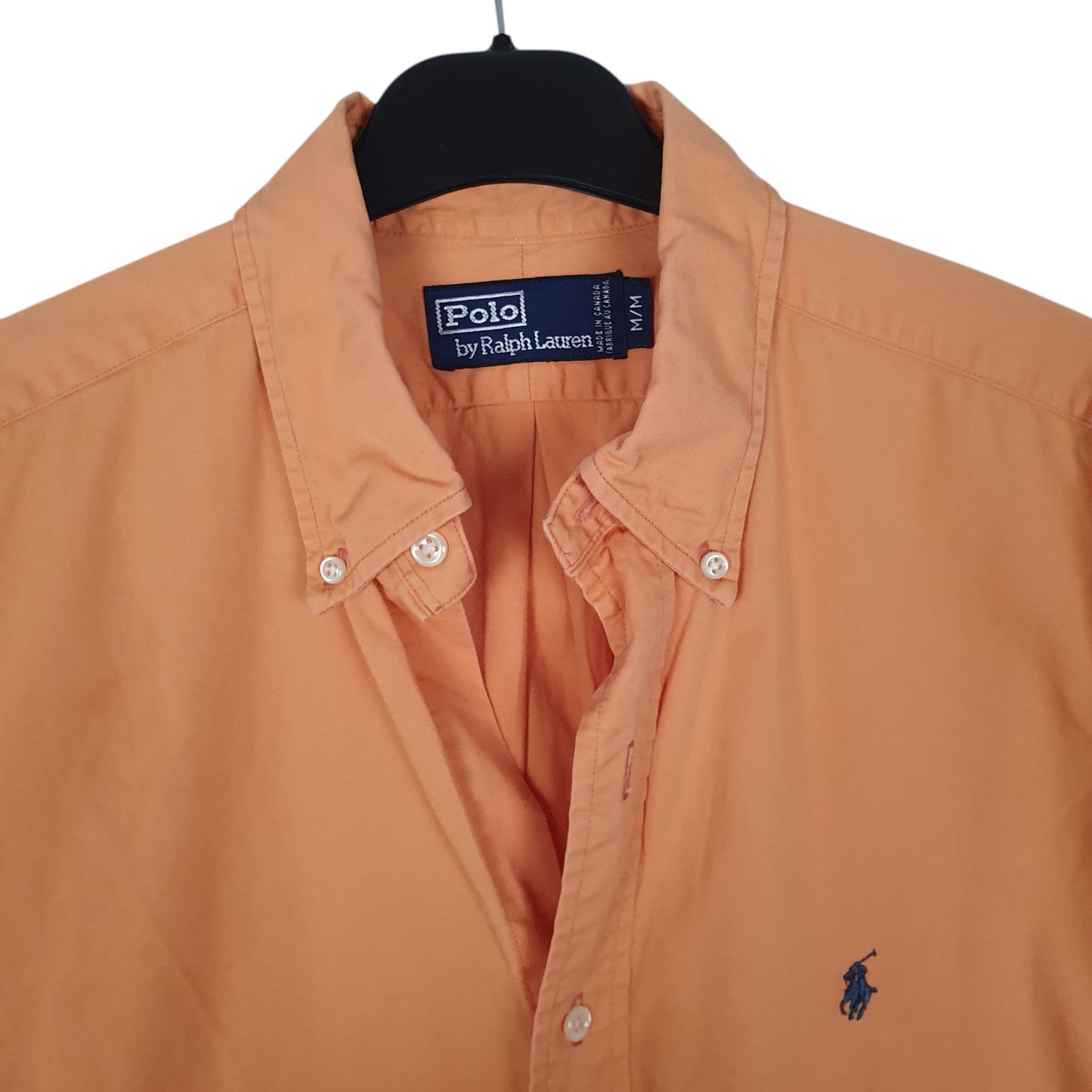 Mens Orange Polo Ralph Lauren Vintage 90s  Shirt