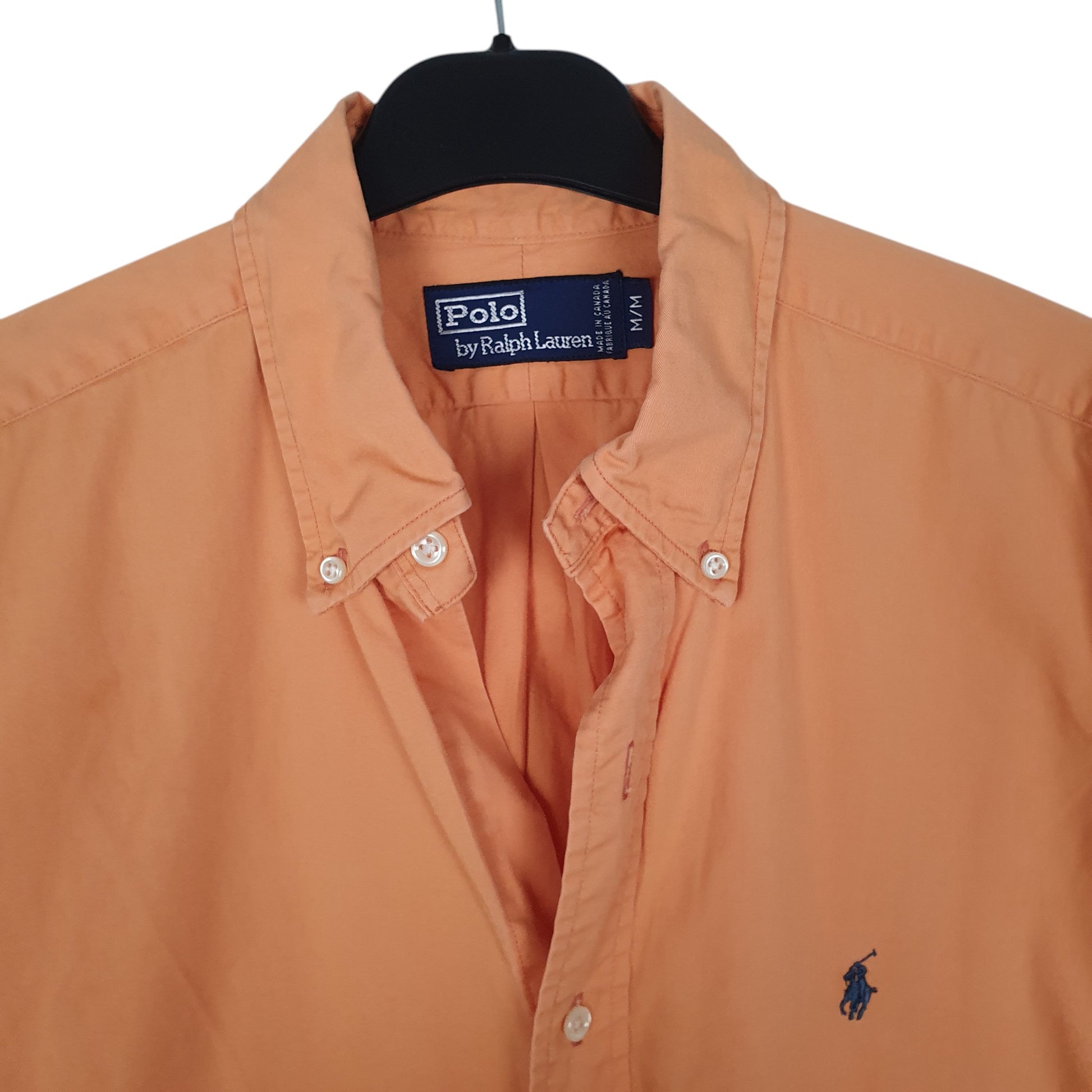 Mens Orange Polo Ralph Lauren Vintage 90s  Shirt