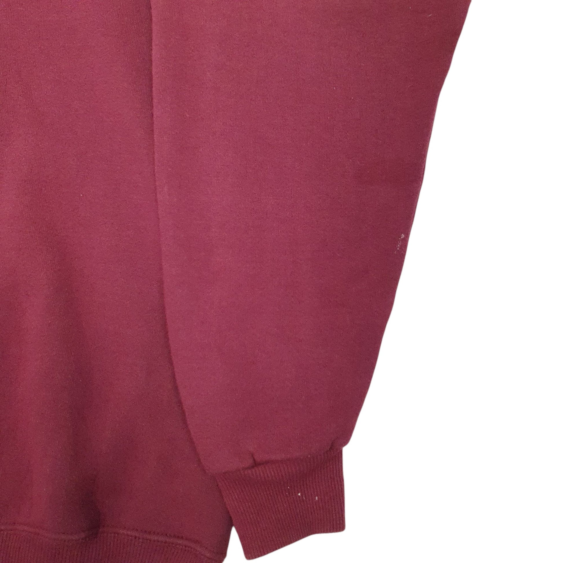 Mens Burgundy Lee Vintage US Post Made In USA Crewneck Jumper