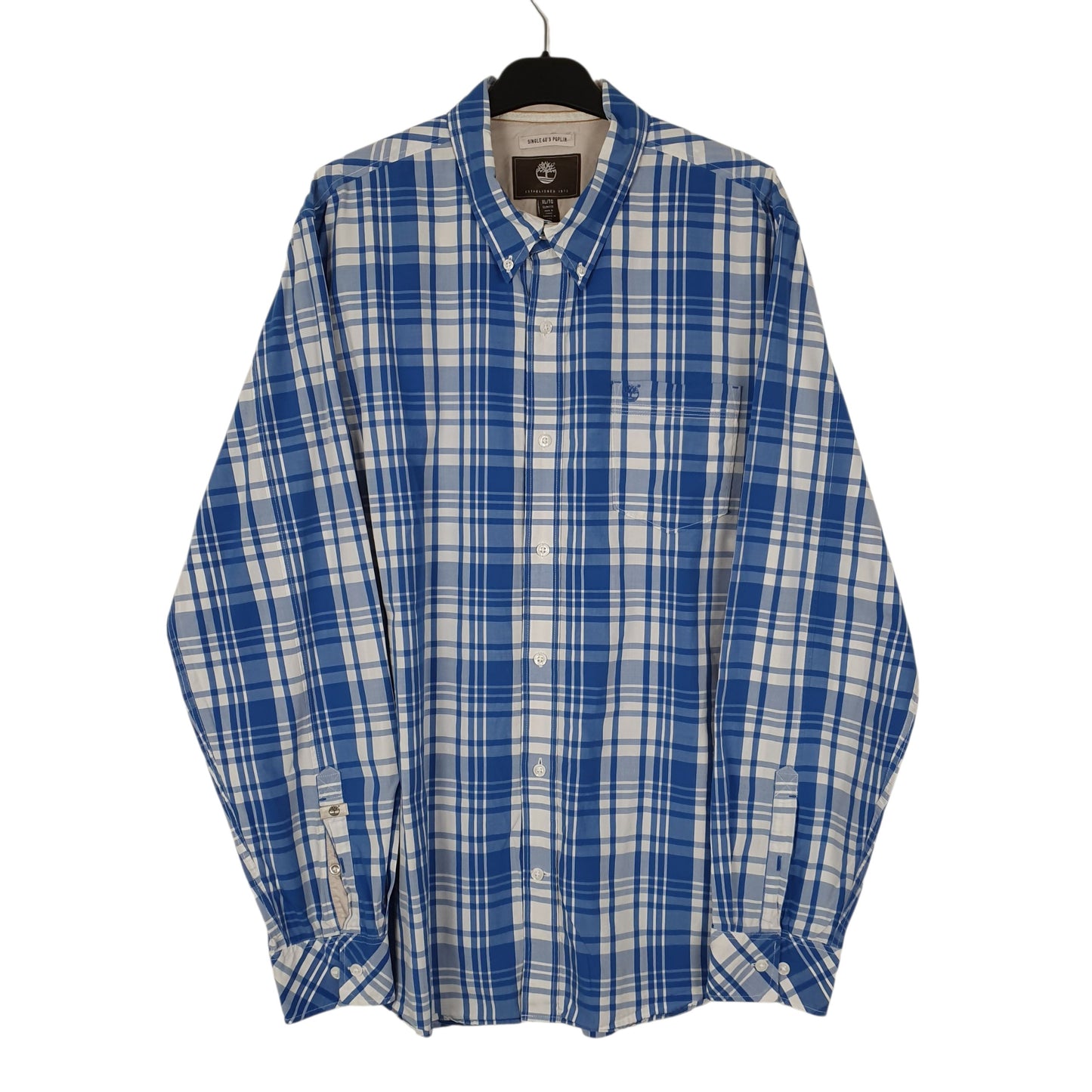 Mens Blue Timberland  Long Sleeve Shirt