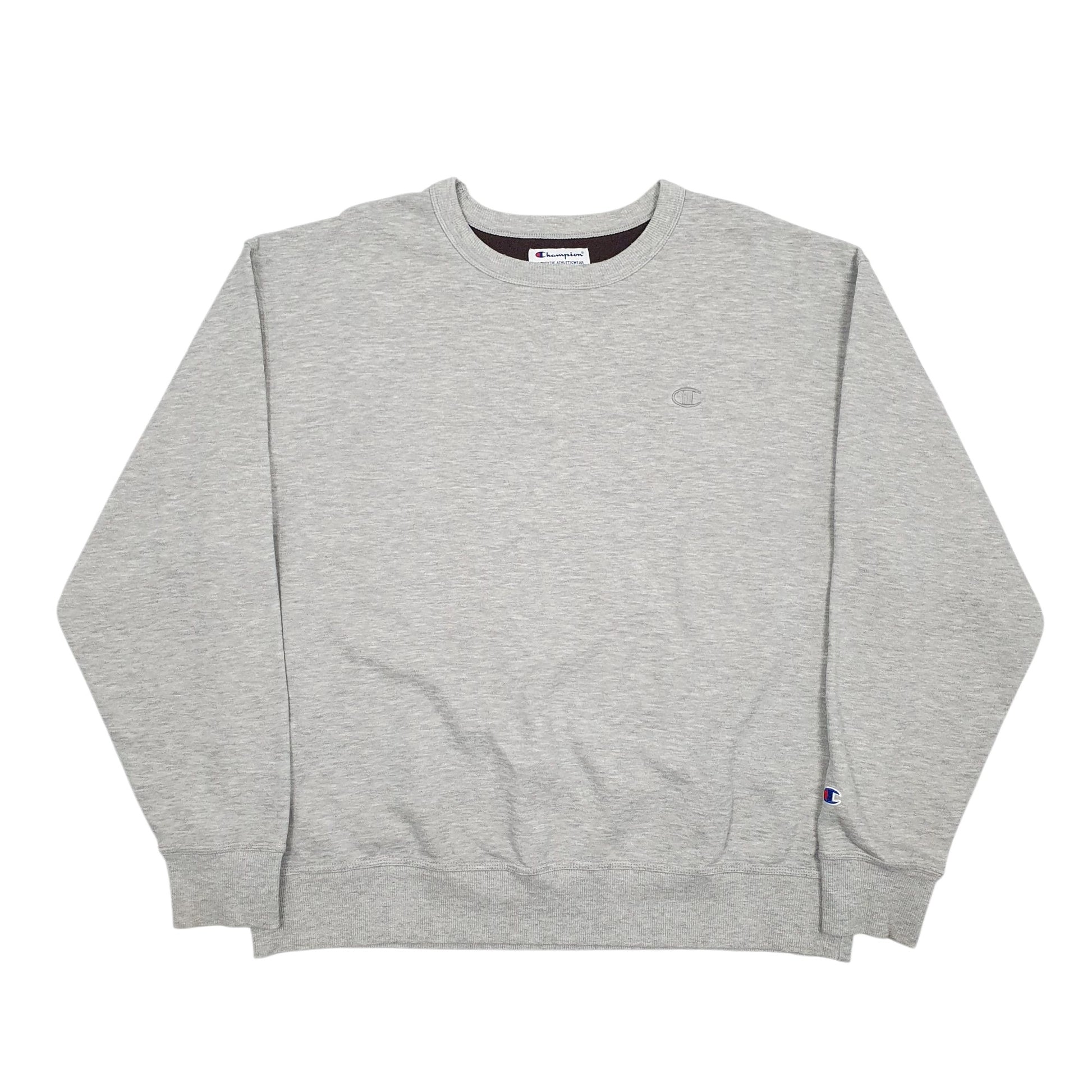 Mens Grey Champion  Crewneck Jumper