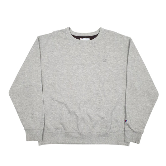 Mens Grey Champion  Crewneck Jumper