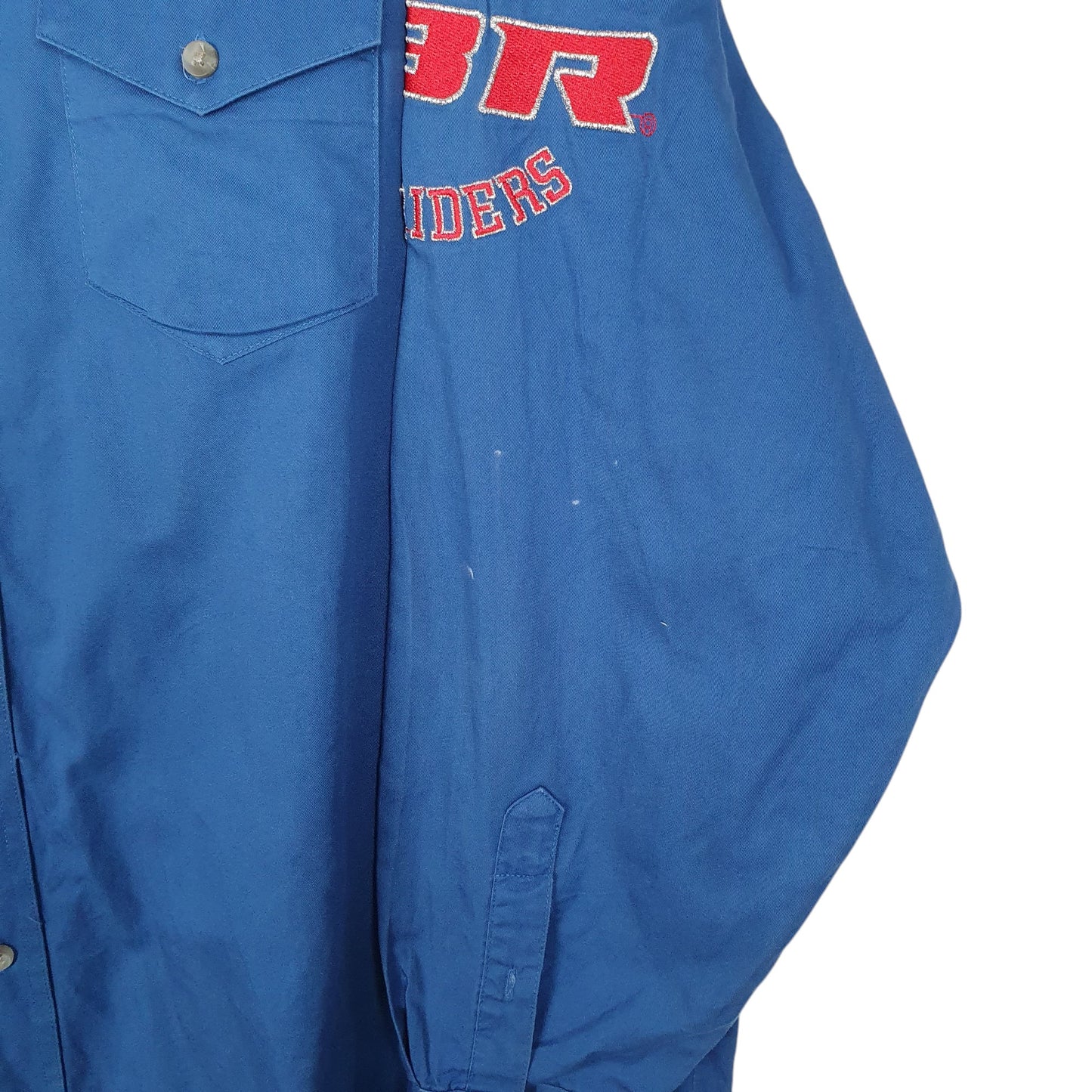 Mens Blue Wrangler PBR Bull Riders Rodeo  Shirt