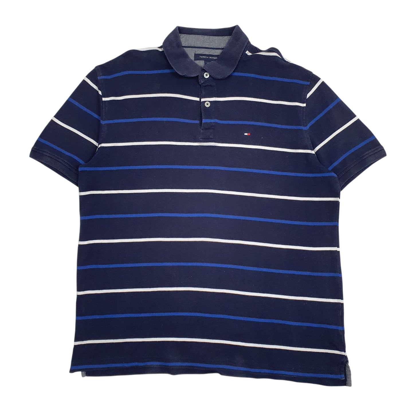 Mens Navy Tommy Hilfiger  Short Sleeve Polo Shirt