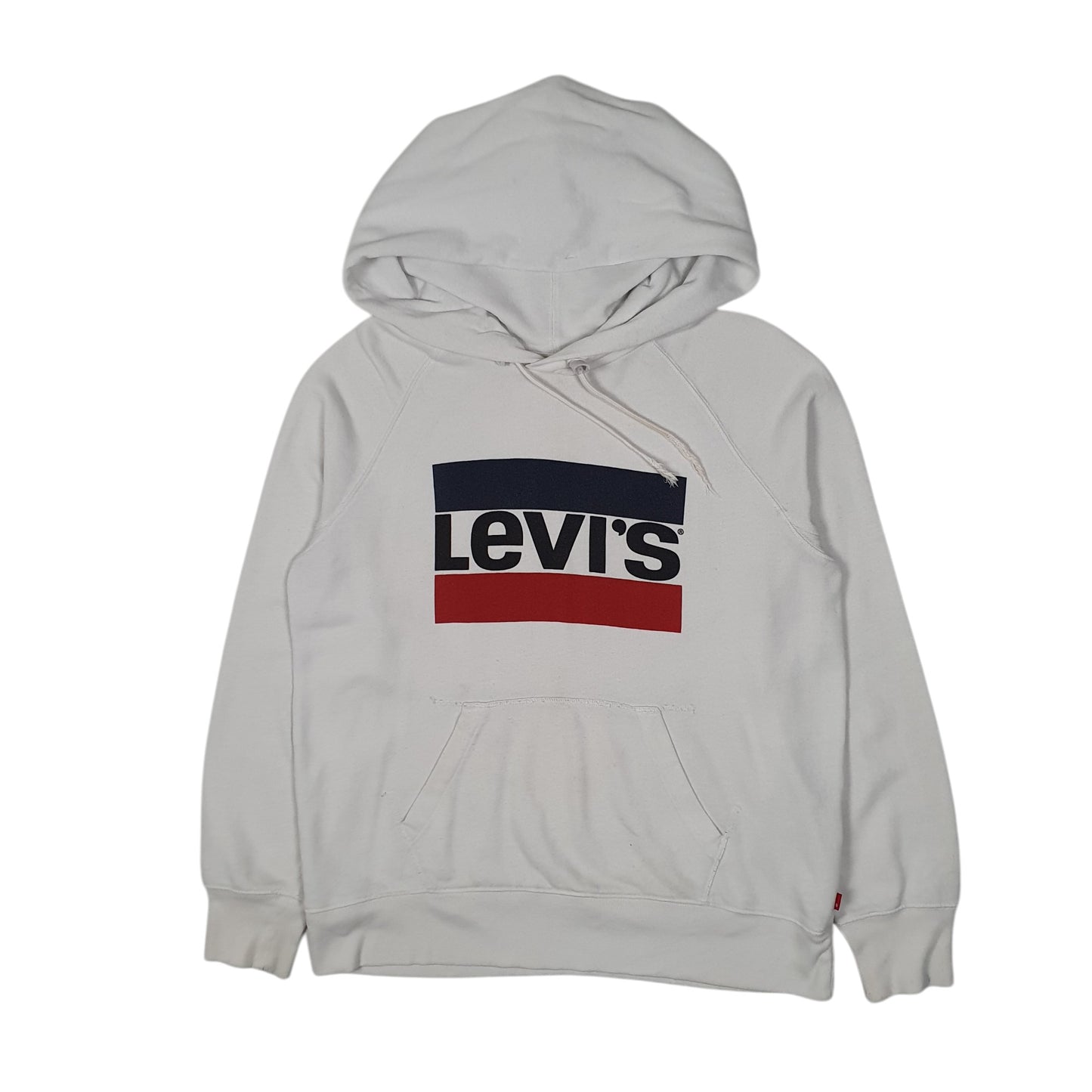 Mens White Levis  Hoodie Jumper