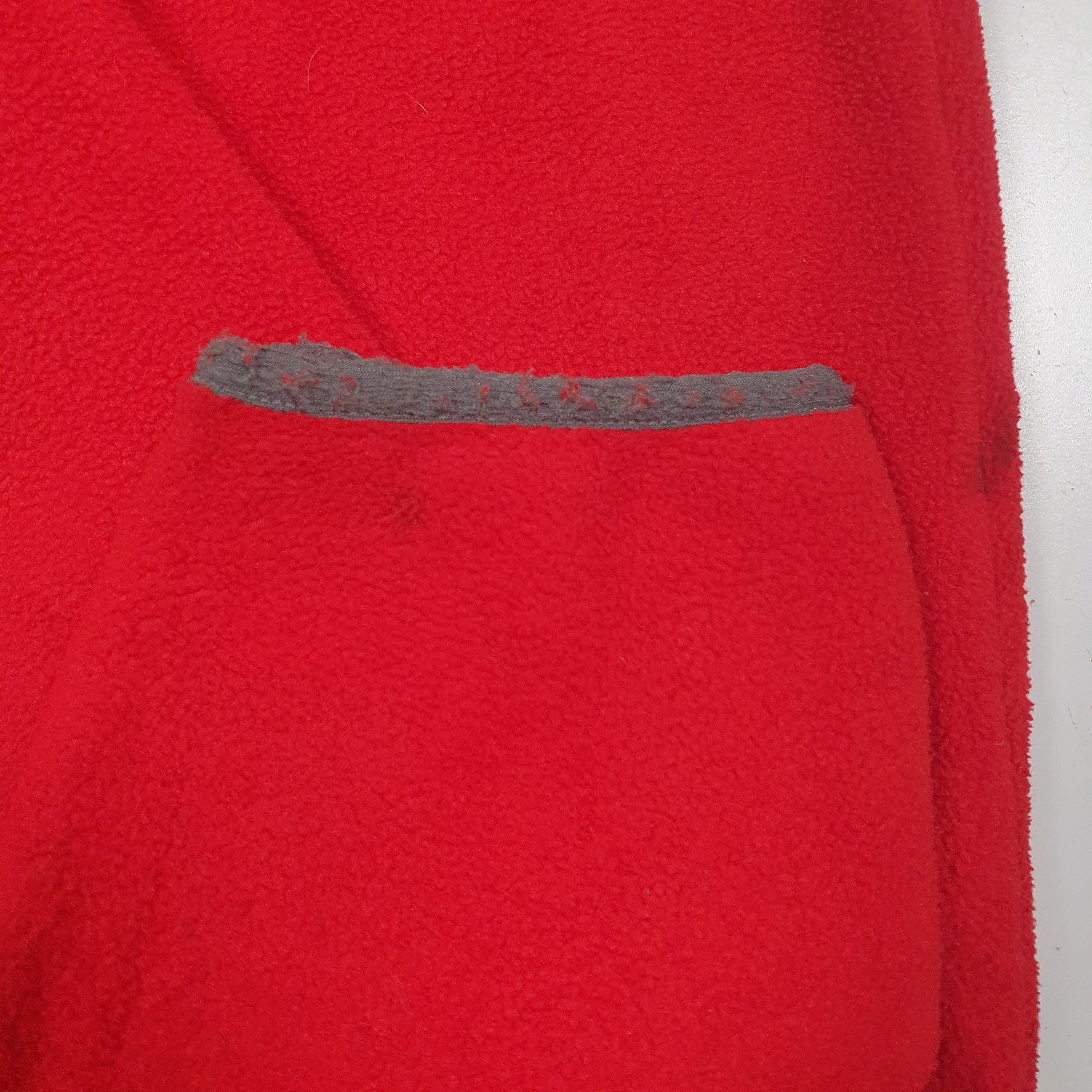 Mens Red Patagonia Synchilla Snap-T Quarter Zip Jumper