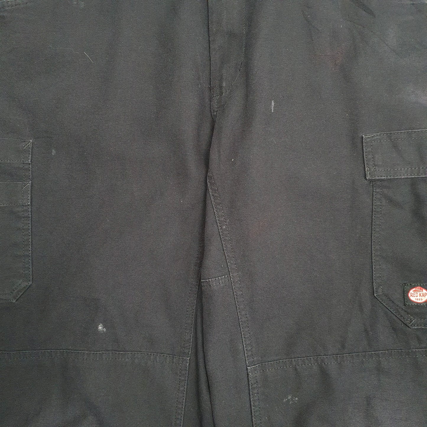 Mens Black Red Kap   Trousers