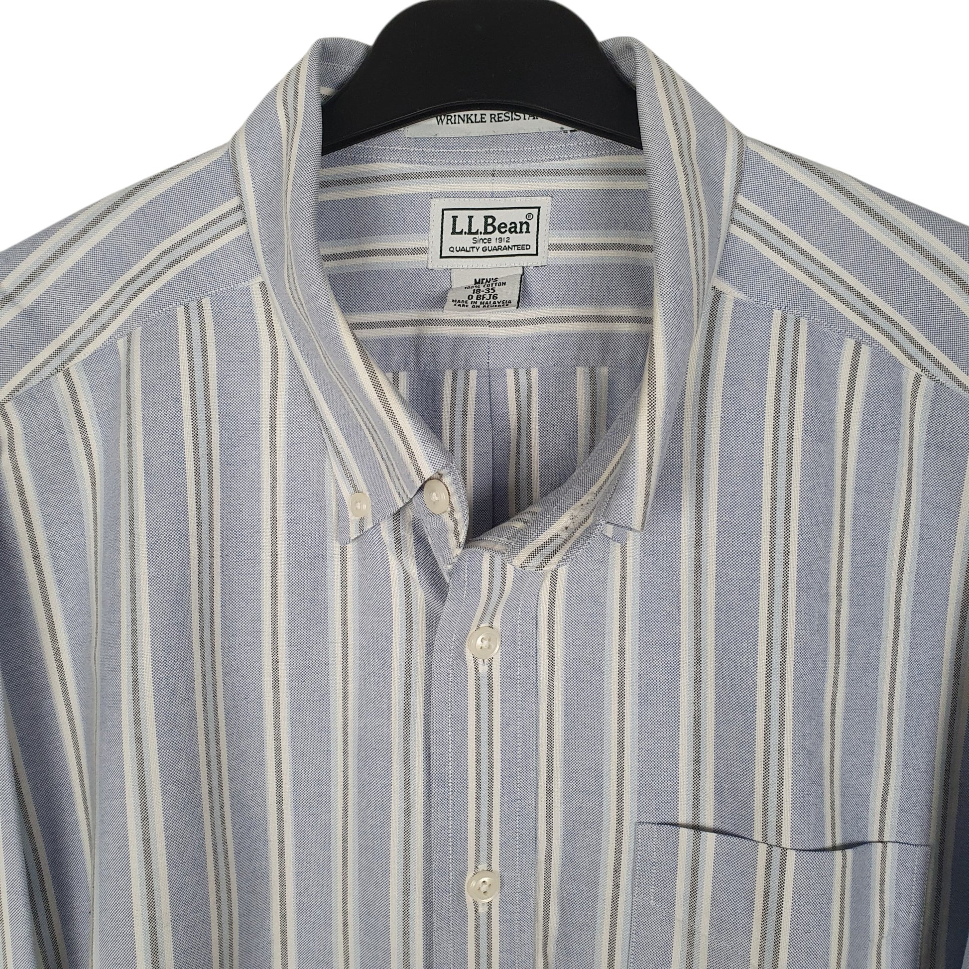 Mens Blue L.L.Bean   Shirt