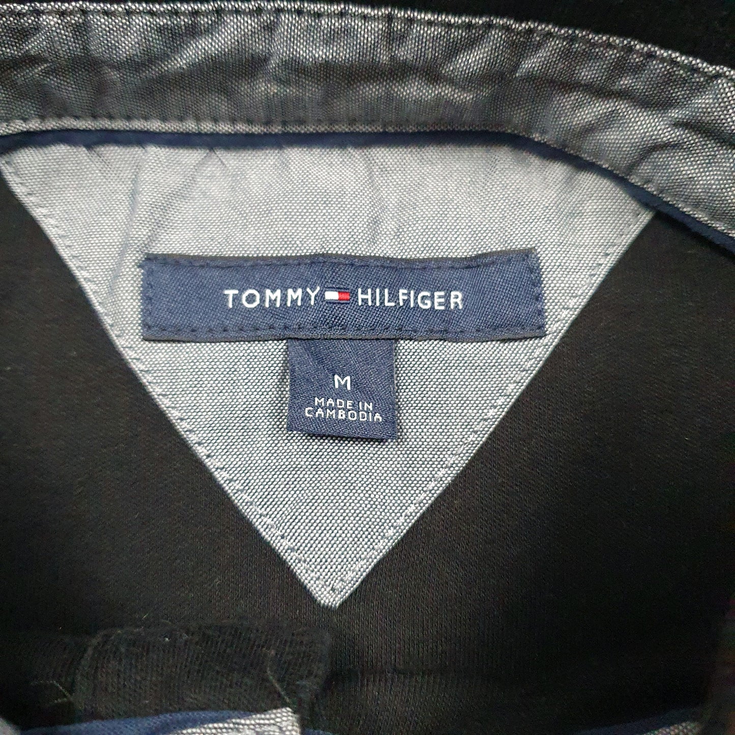 Mens Black Tommy Hilfiger   Polo Shirt