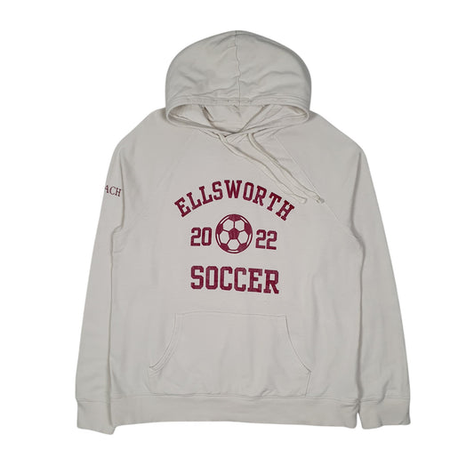 Mens Cream Goodfellow Soccer Hoodie Jumper