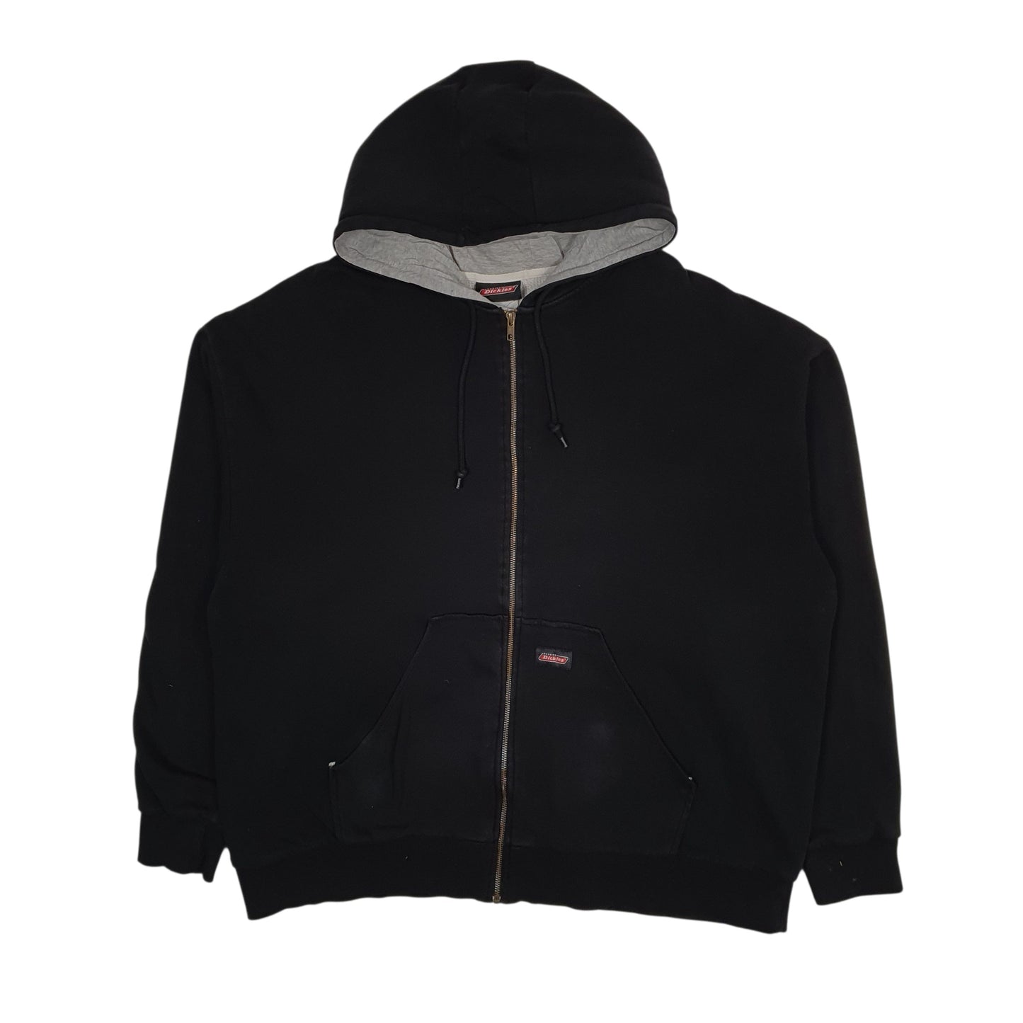 Mens Black Dickies Hoodie Full Zip Jumper