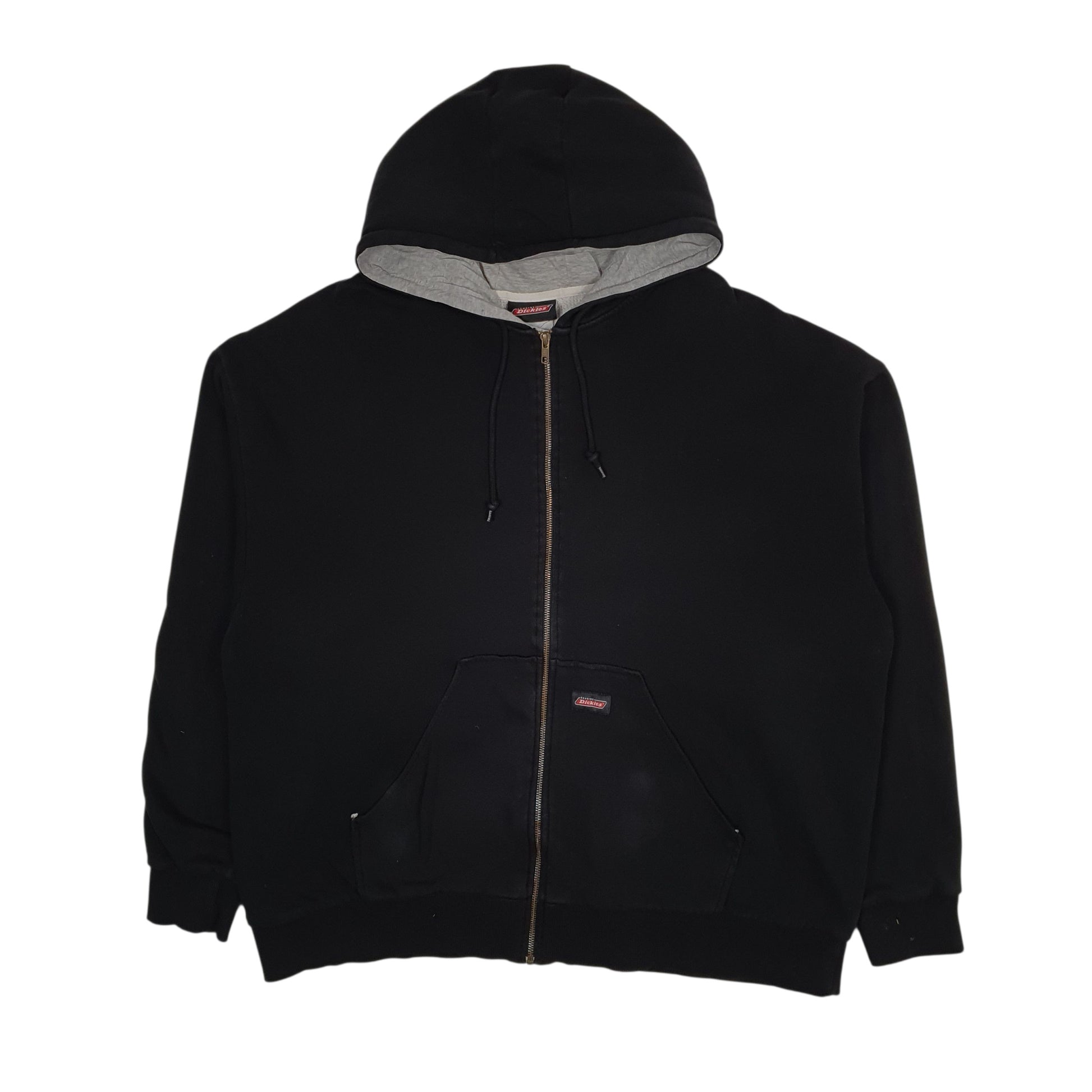 Mens Black Dickies Hoodie Full Zip Jumper