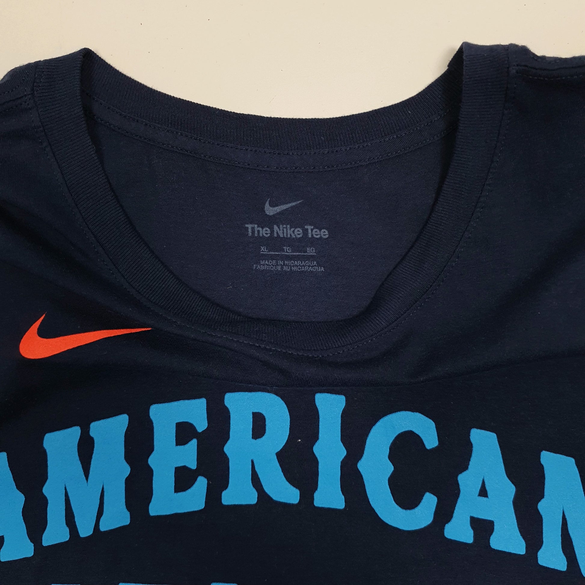 Mens Navy Nike MLB Baseball American League  T Shirt