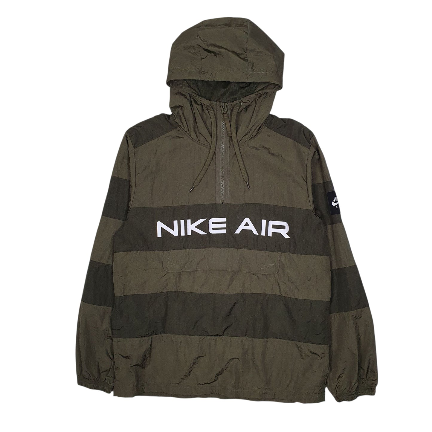 Mens Green Nike Half Zip Pullover  Coat