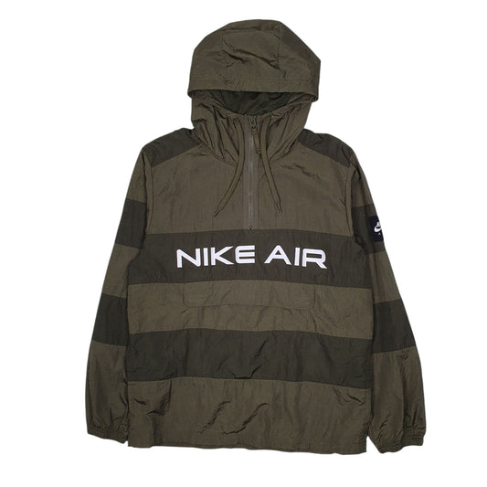 Mens Green Nike Half Zip Pullover  Coat