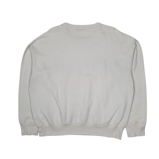 Mens White Polo Ralph Lauren Polo Bear Crewneck Jumper