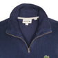 Mens Navy Lacoste  Quarter Zip Jumper