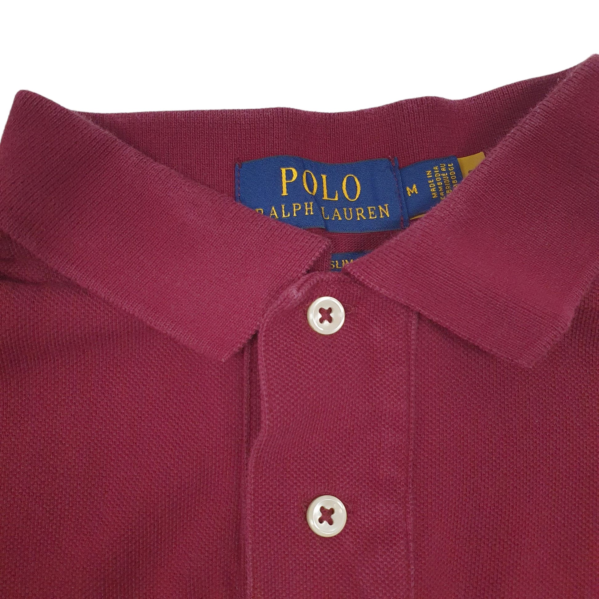 Mens Burgundy Polo Ralph Lauren   Polo Shirt
