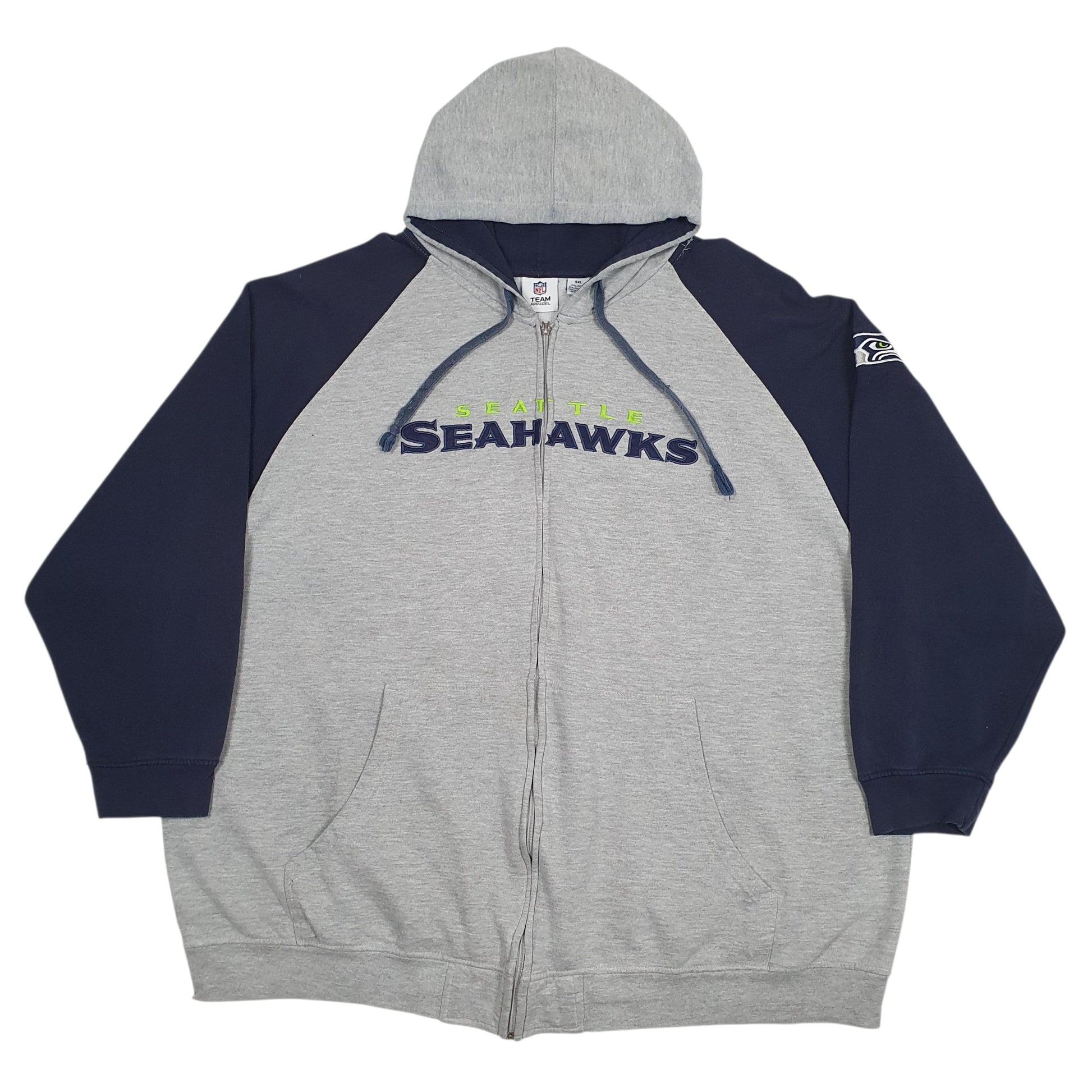 Mens Grey NFL Seattle Seahawks Full Zip Jumper