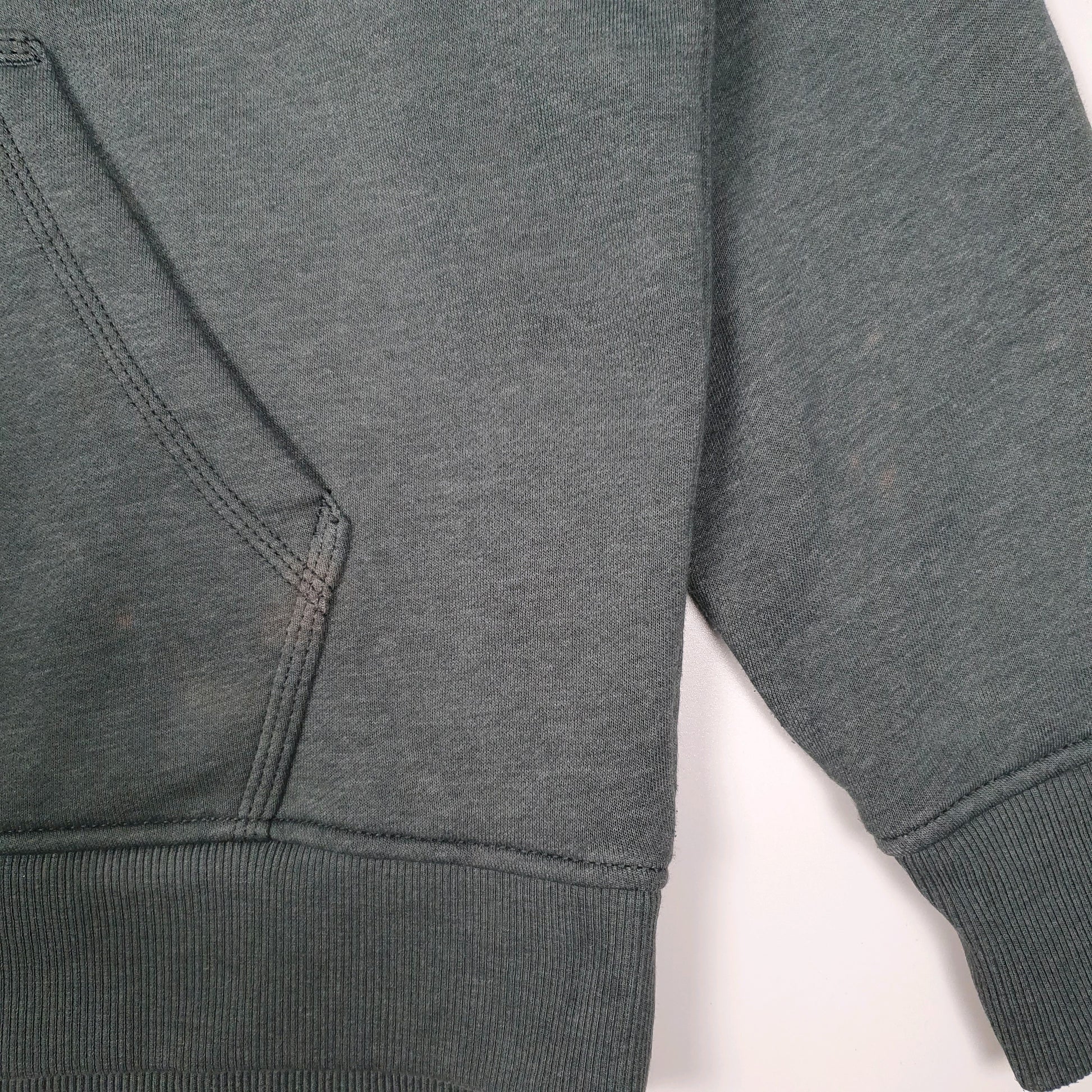 Womens Grey Carhartt Quarter Zip Hoodie Jumper