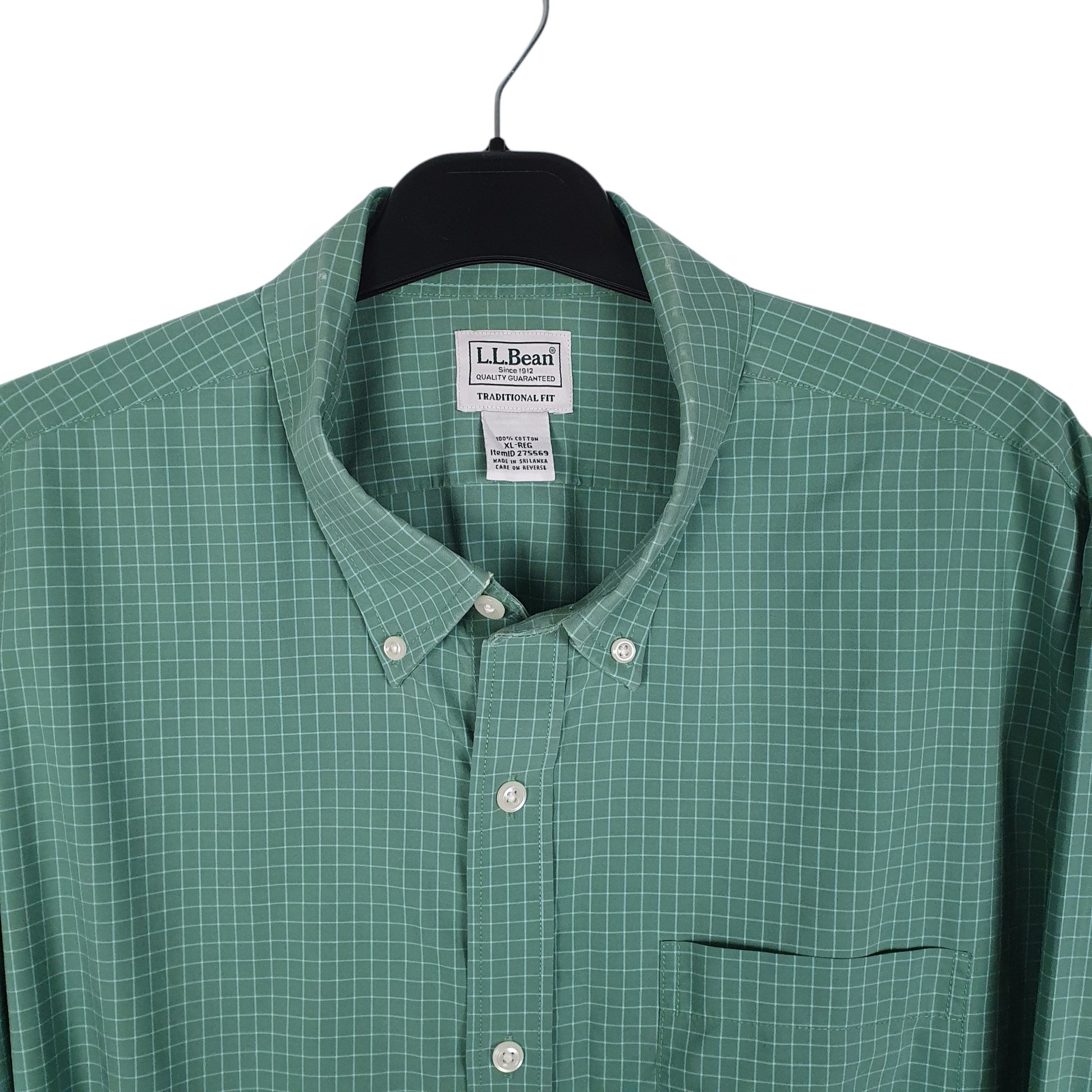 Mens Green L.L.Bean   Shirt