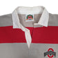 Mens Red Barbarian Ohio State Rugby Crewneck Polo Shirt