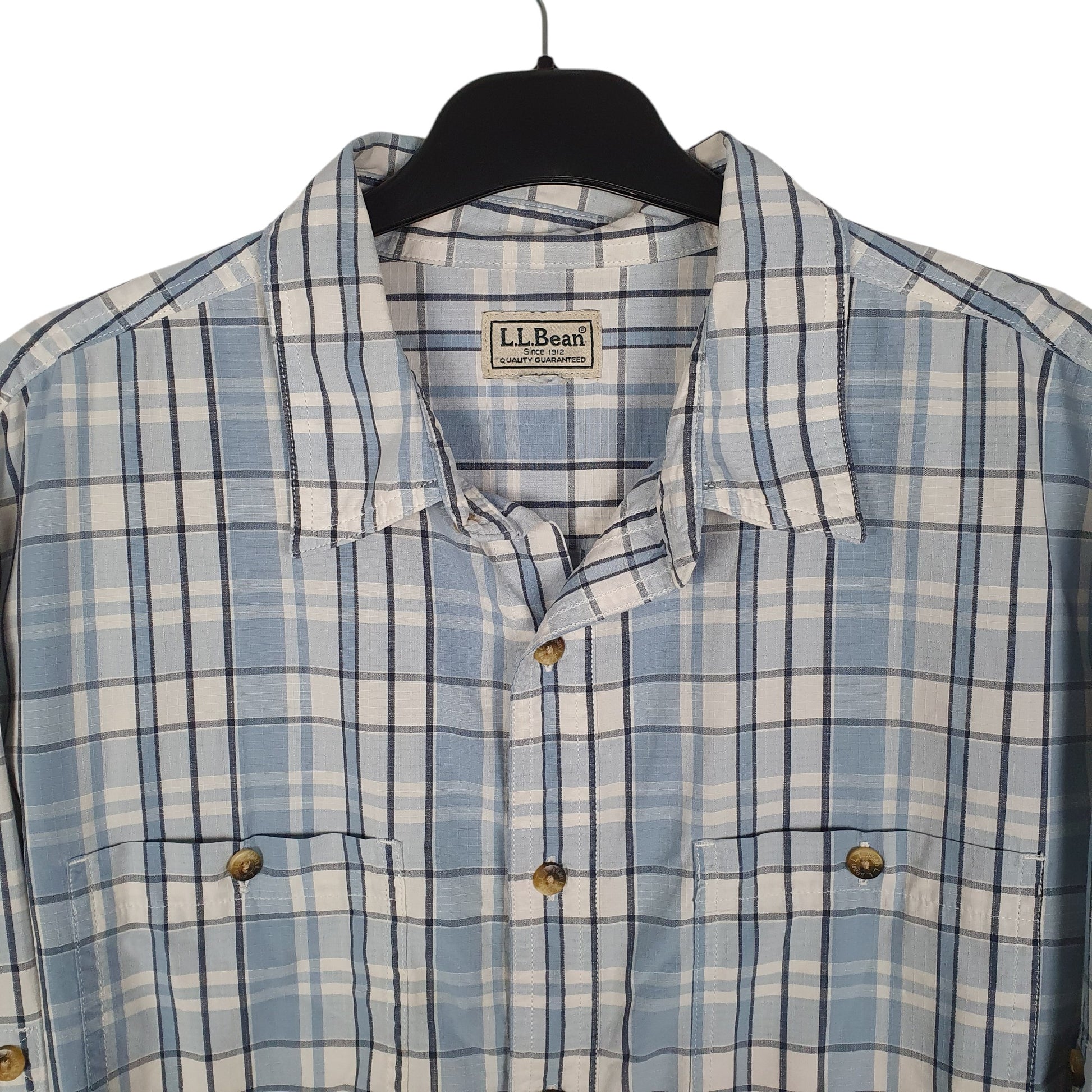Mens Blue L.L.Bean   Shirt