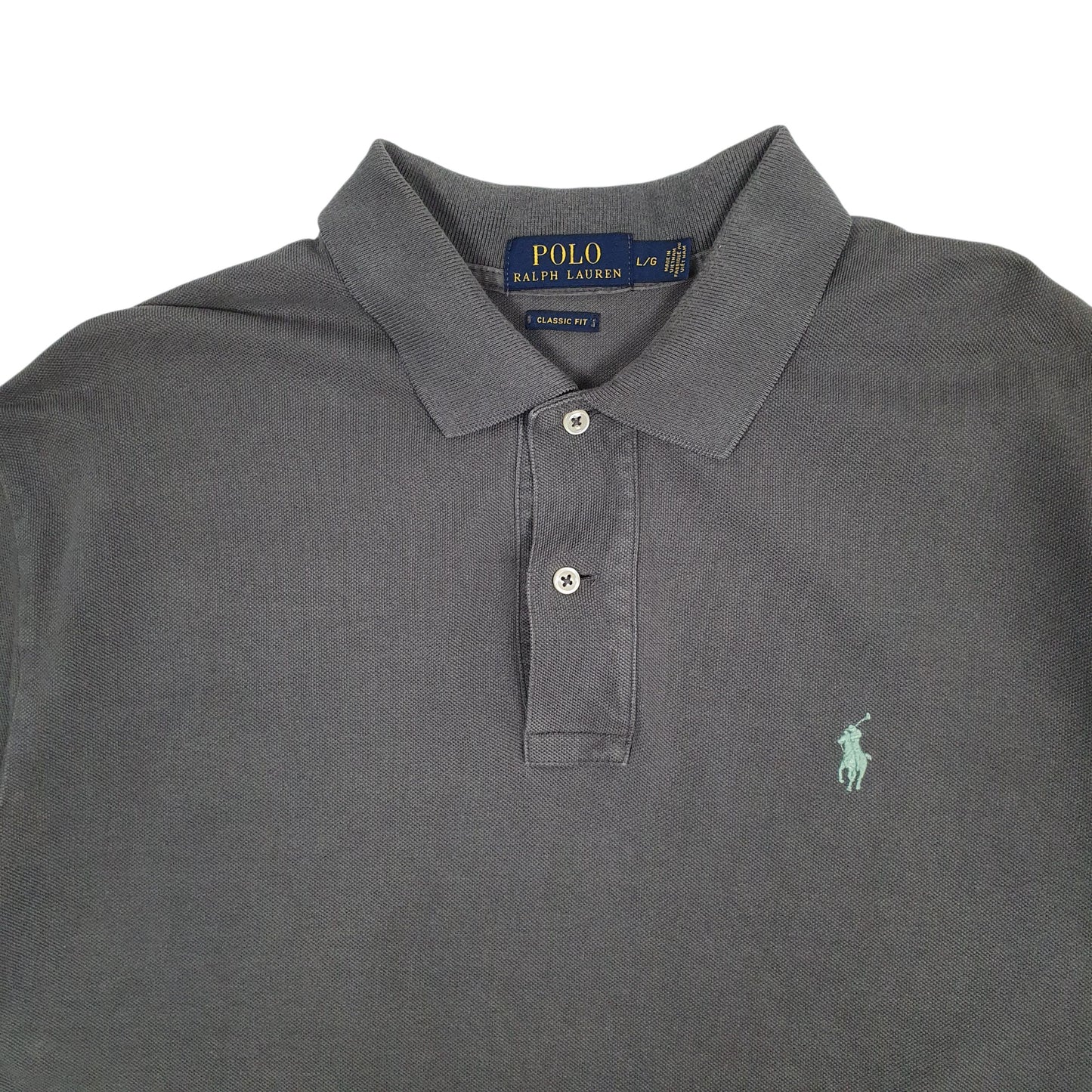 Mens Grey Polo Ralph Lauren   Polo Shirt
