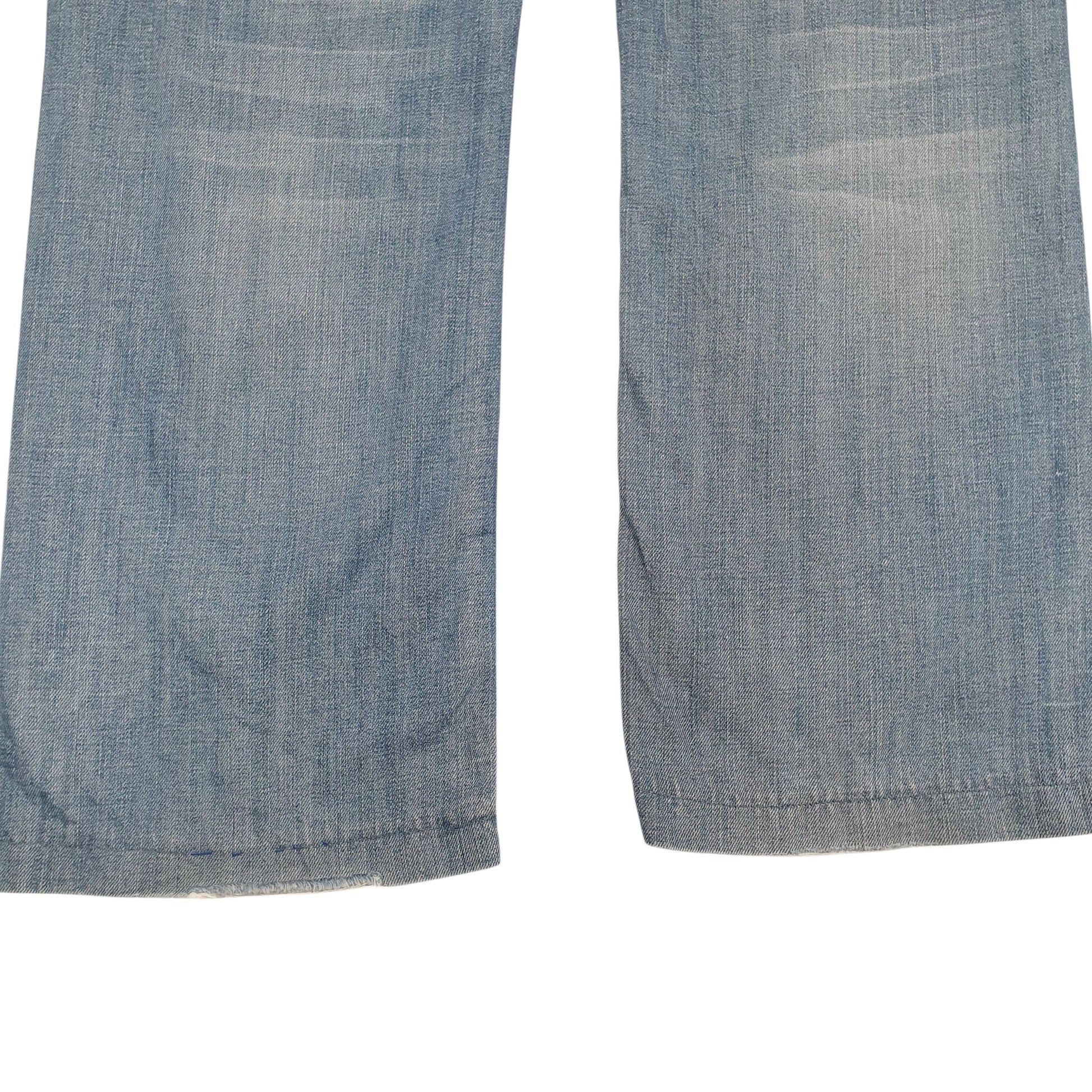 Mens Blue Levis Distressed  Jeans