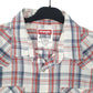 Mens White Wrangler Pearl Snap  Shirt