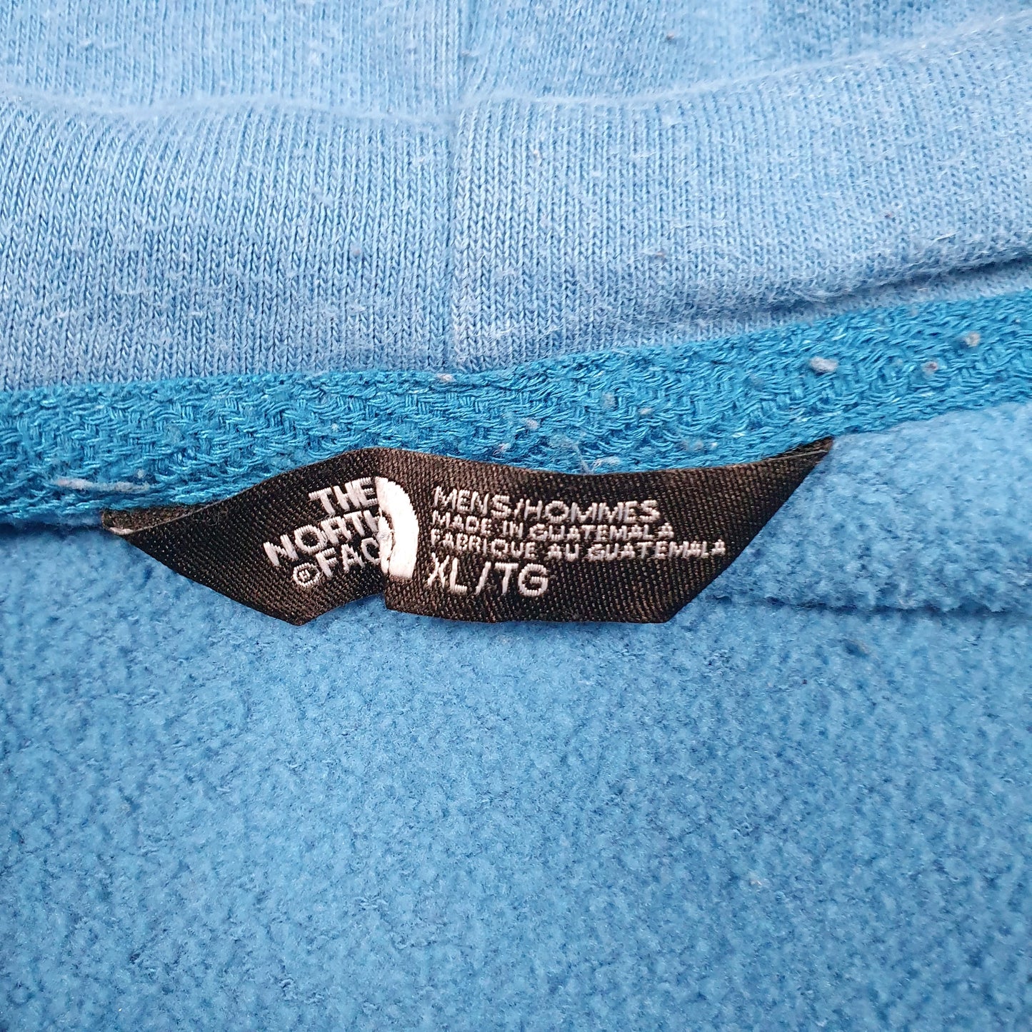 Mens Blue The North Face Spellout Hoodie Jumper