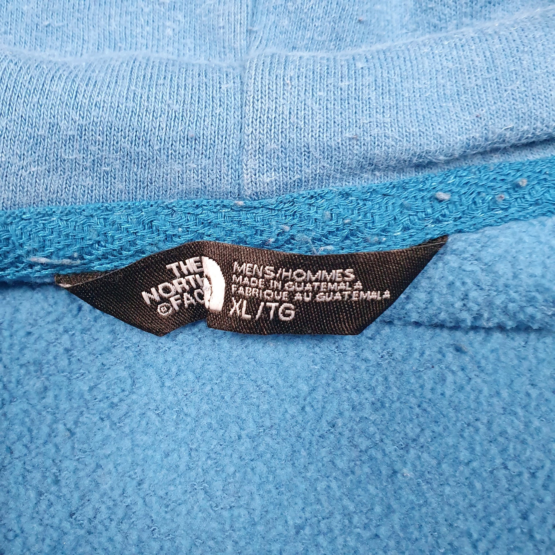 Mens Blue The North Face Spellout Hoodie Jumper