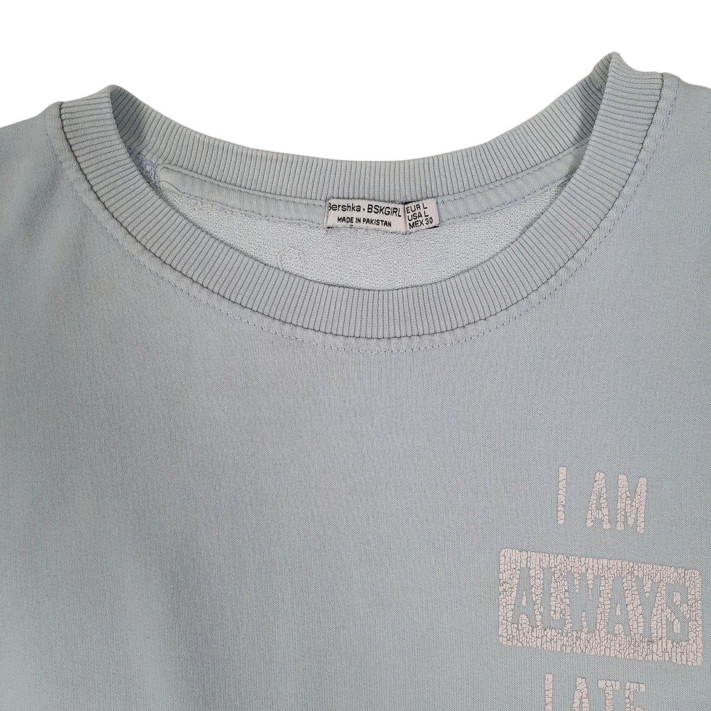 Womens Blue Bershka  Crewneck Jumper